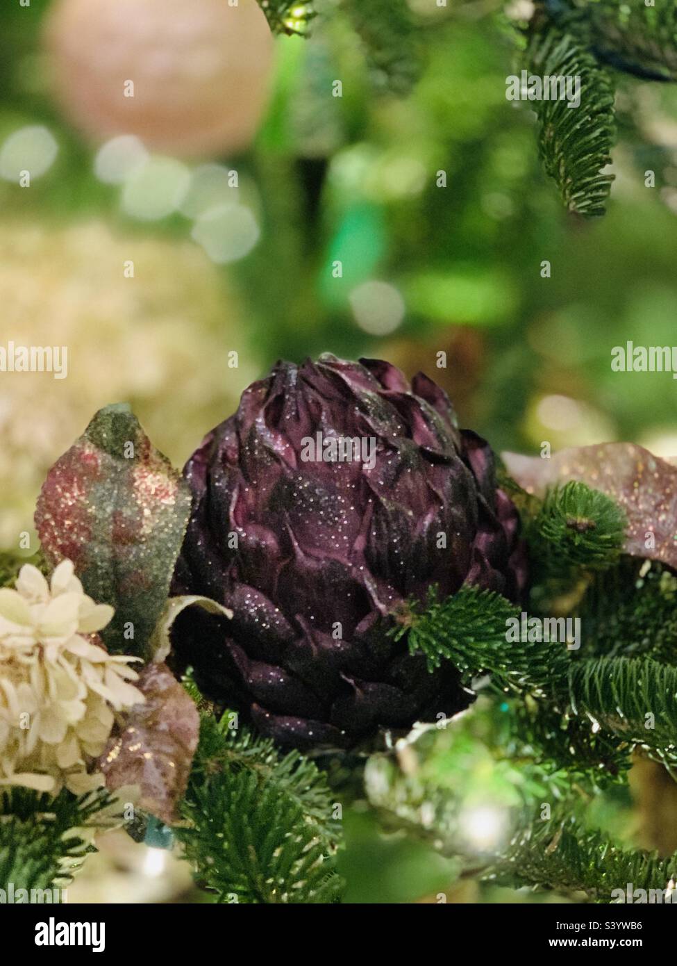 Holiday decoration w room for copy - Smartphone Captured Stock Image