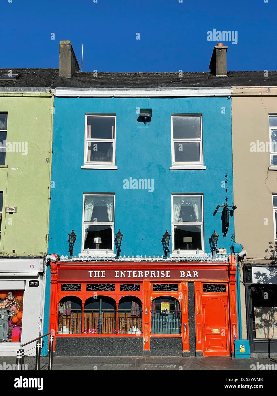 The Enterprise Bar in Dungarvan, County Waterford, Southern Ireland, 2022. Stock Photo