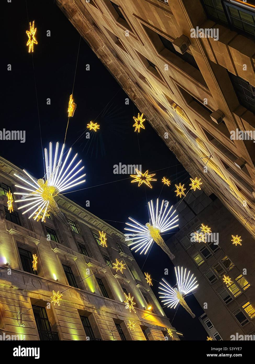 Carlton Street off Regent Street St James’s in central London Christmas