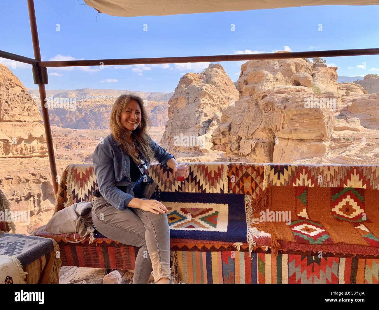Cafe in Petra Jordan - Smartphone Captured Stock Image