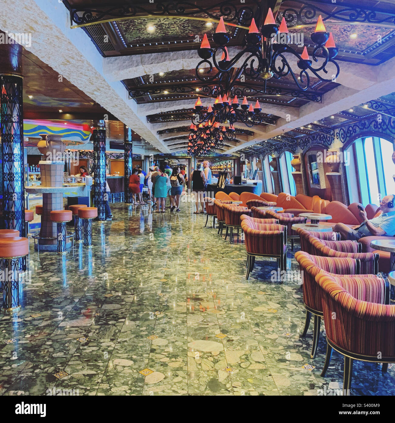 May, 3022, on the Carnival Liberty during a Bahamas cruise Stock Photo