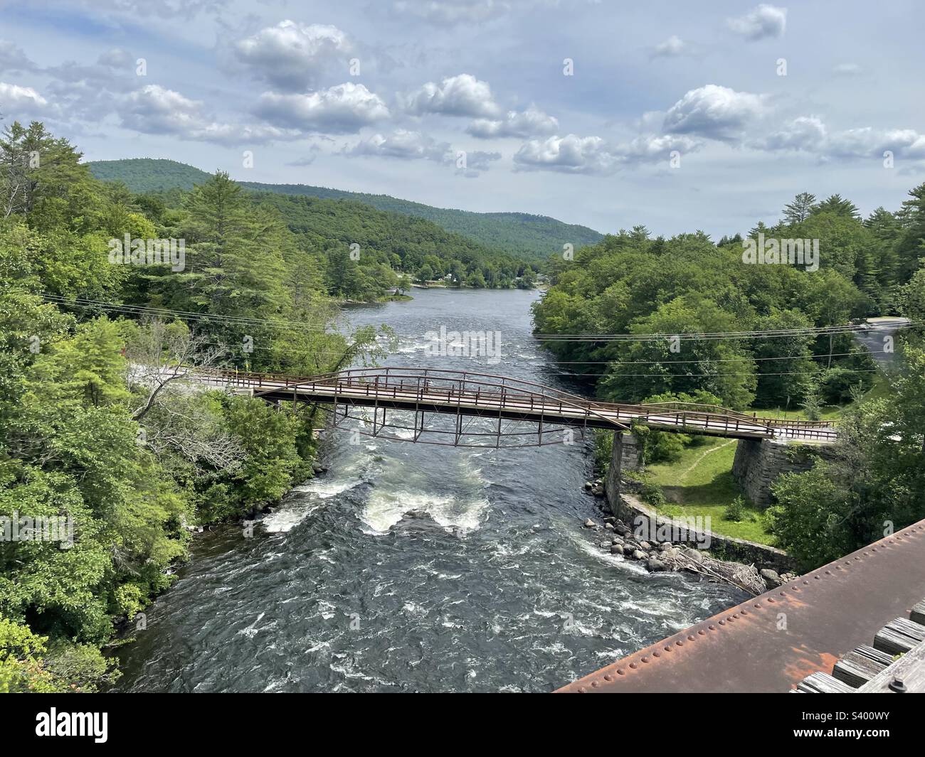 Railbiking in Hadley NY Stock Photo Alamy