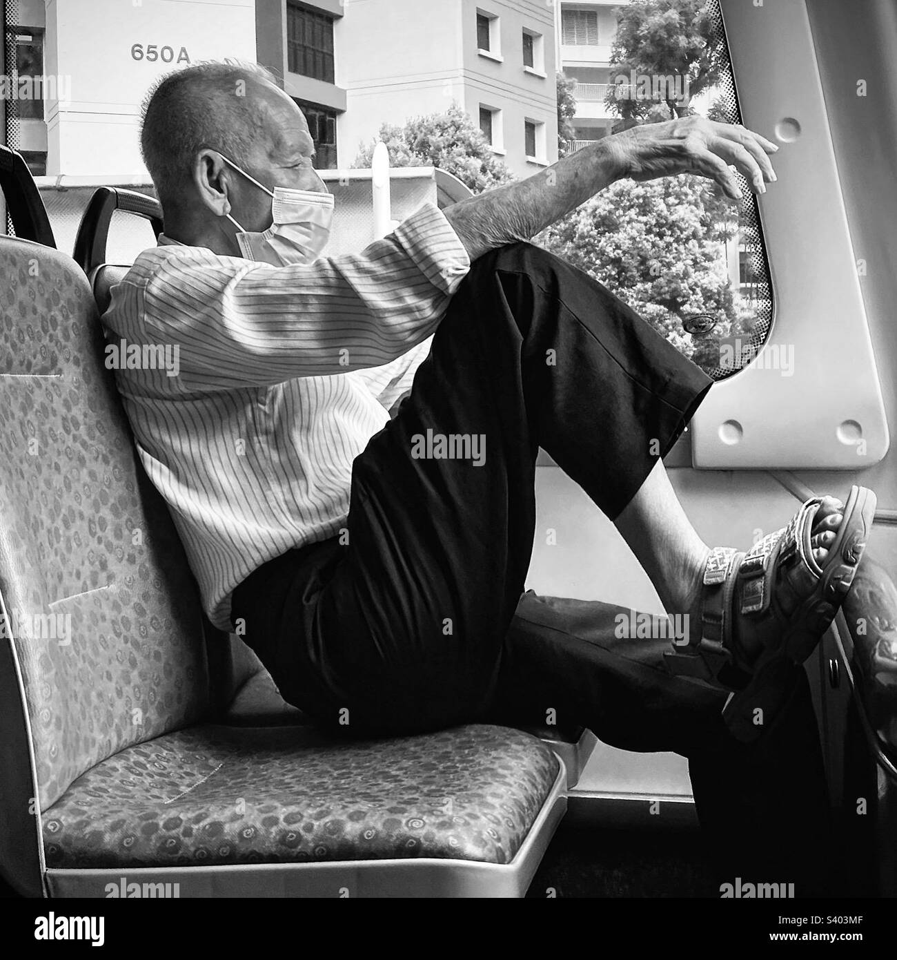 Old Man In The Bus Stock Photo Alamy old-man-in-the-bus-stock-photo-alamy