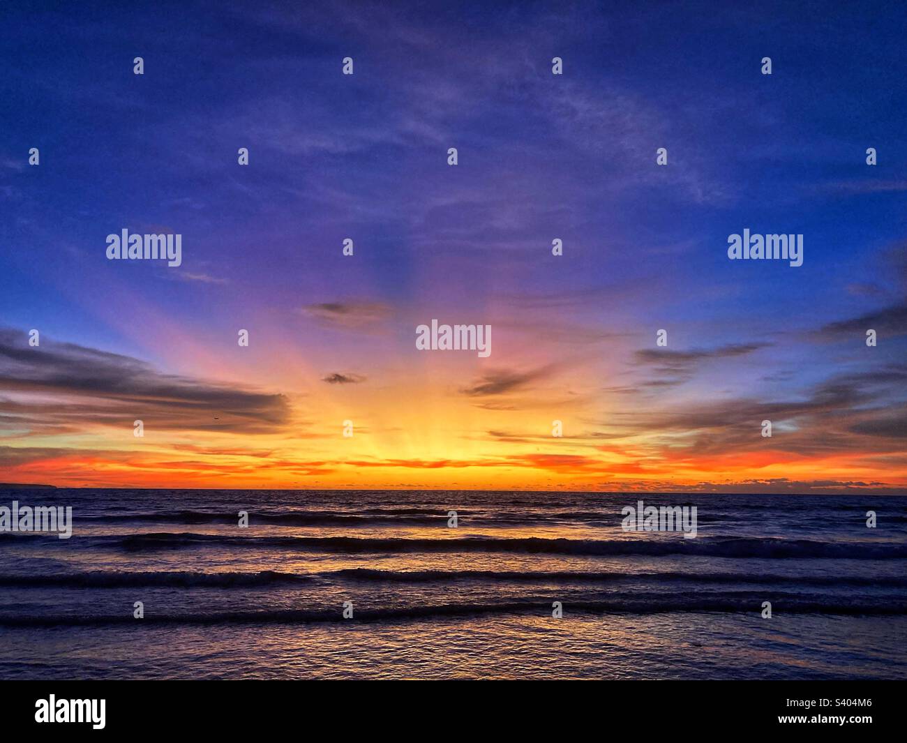 Sunset over the sea in Bali - Smartphone Captured Stock Image