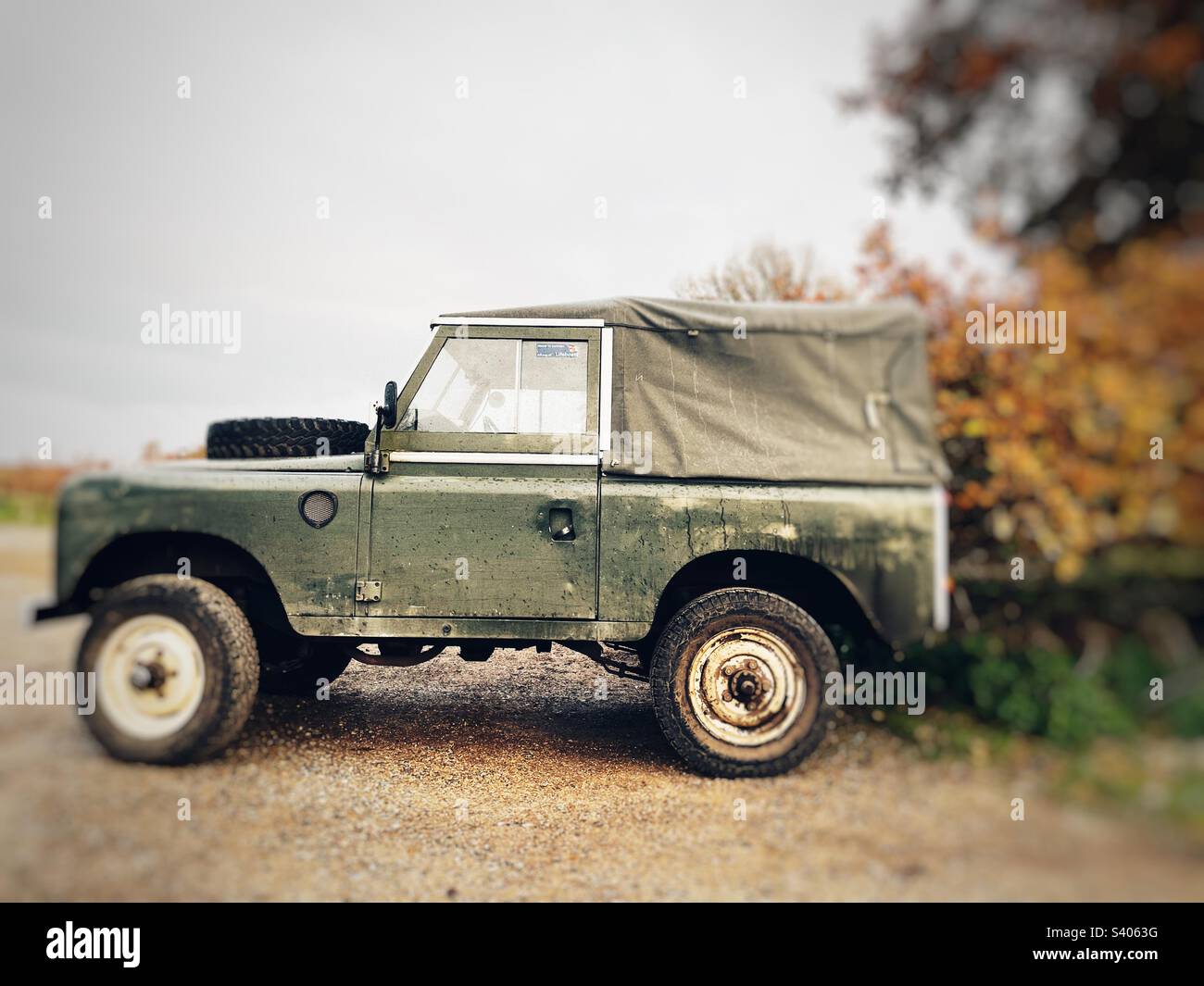 Vintage Land Rover - Smartphone Captured Stock Image