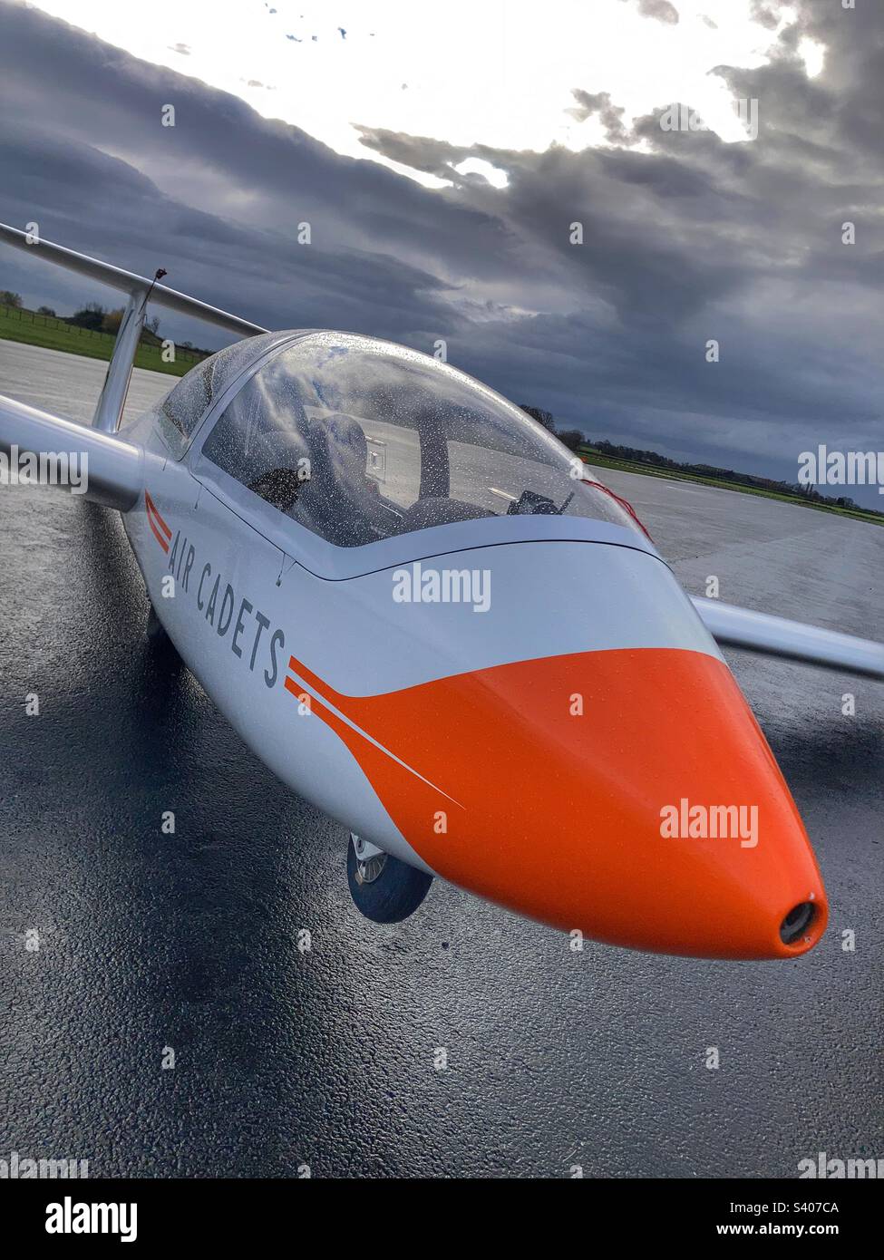 Air Cadets Viking glider RAF Topcliffe North Yorkshire Stock Photo Alamy