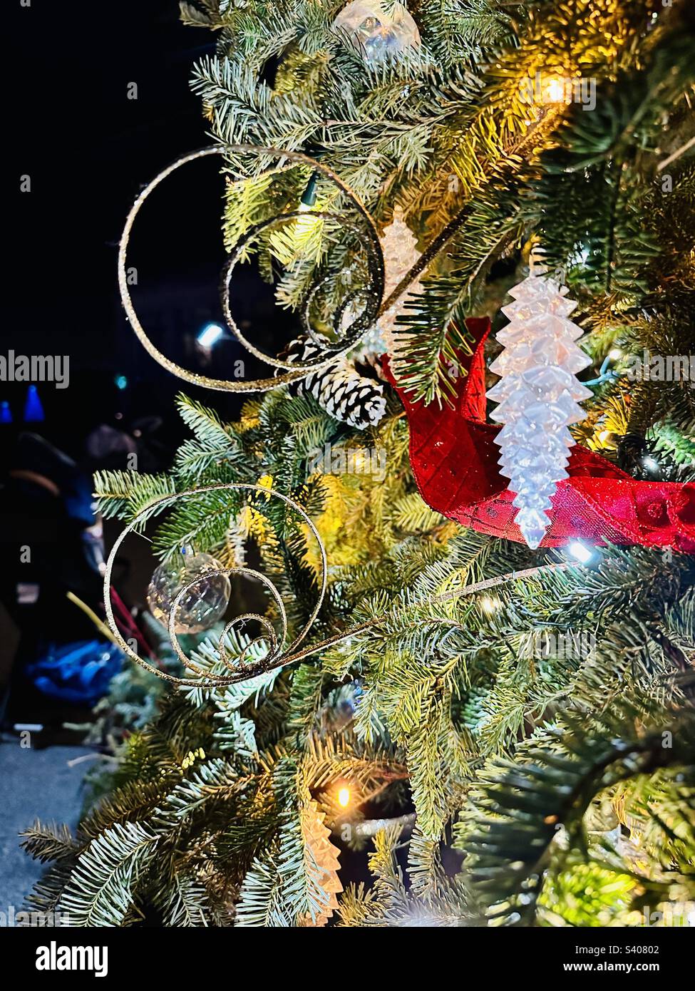 Xmas tree - Smartphone Captured Stock Image