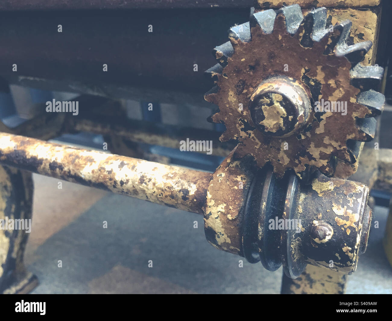Old rusty gear wheels - Smartphone Captured Stock Image