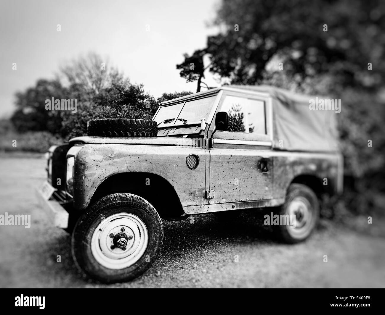 Vintage Land Rover - Smartphone Captured Stock Image