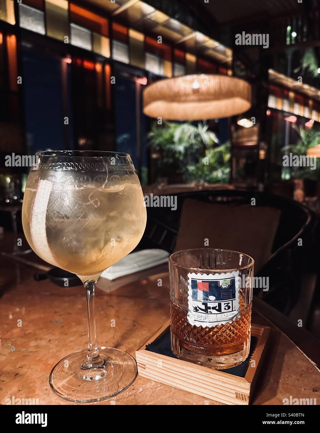 Coctail night - Smartphone Captured Stock Image