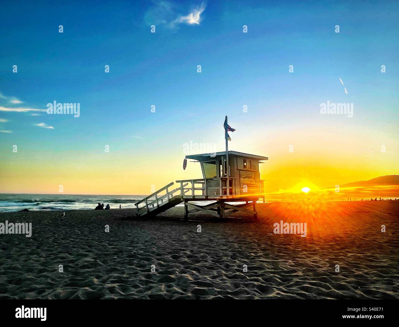 Malibu sunset, Malibu Beach, California Stock Photo - Alamy