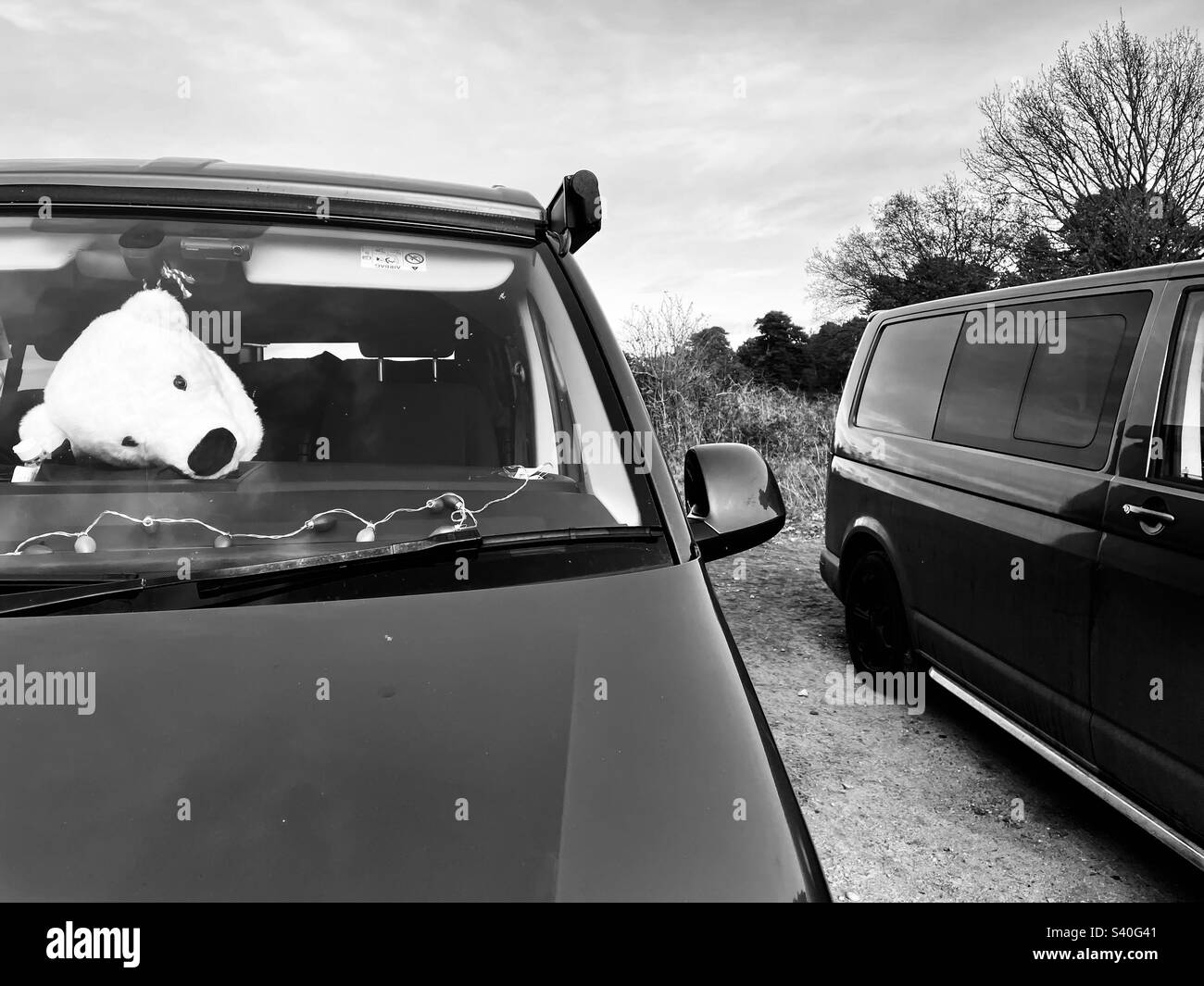 VW camper vans - Smartphone Captured Stock Image