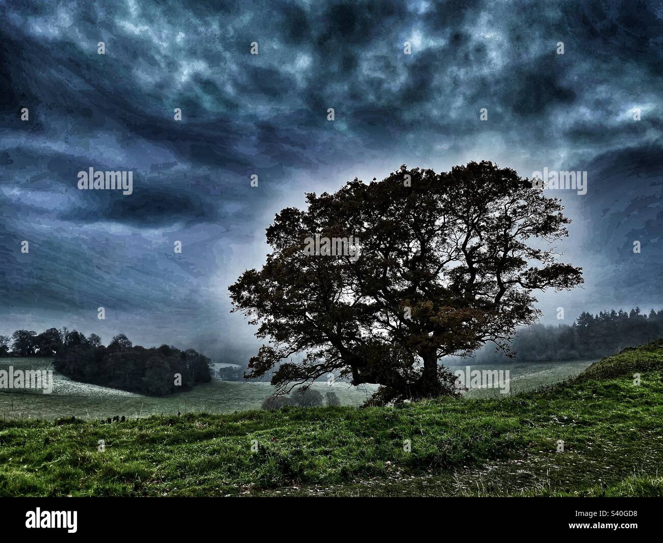 Dramatic landscape - Smartphone Captured Stock Image Dramatic landscape - Smartphone Captured Stock Image