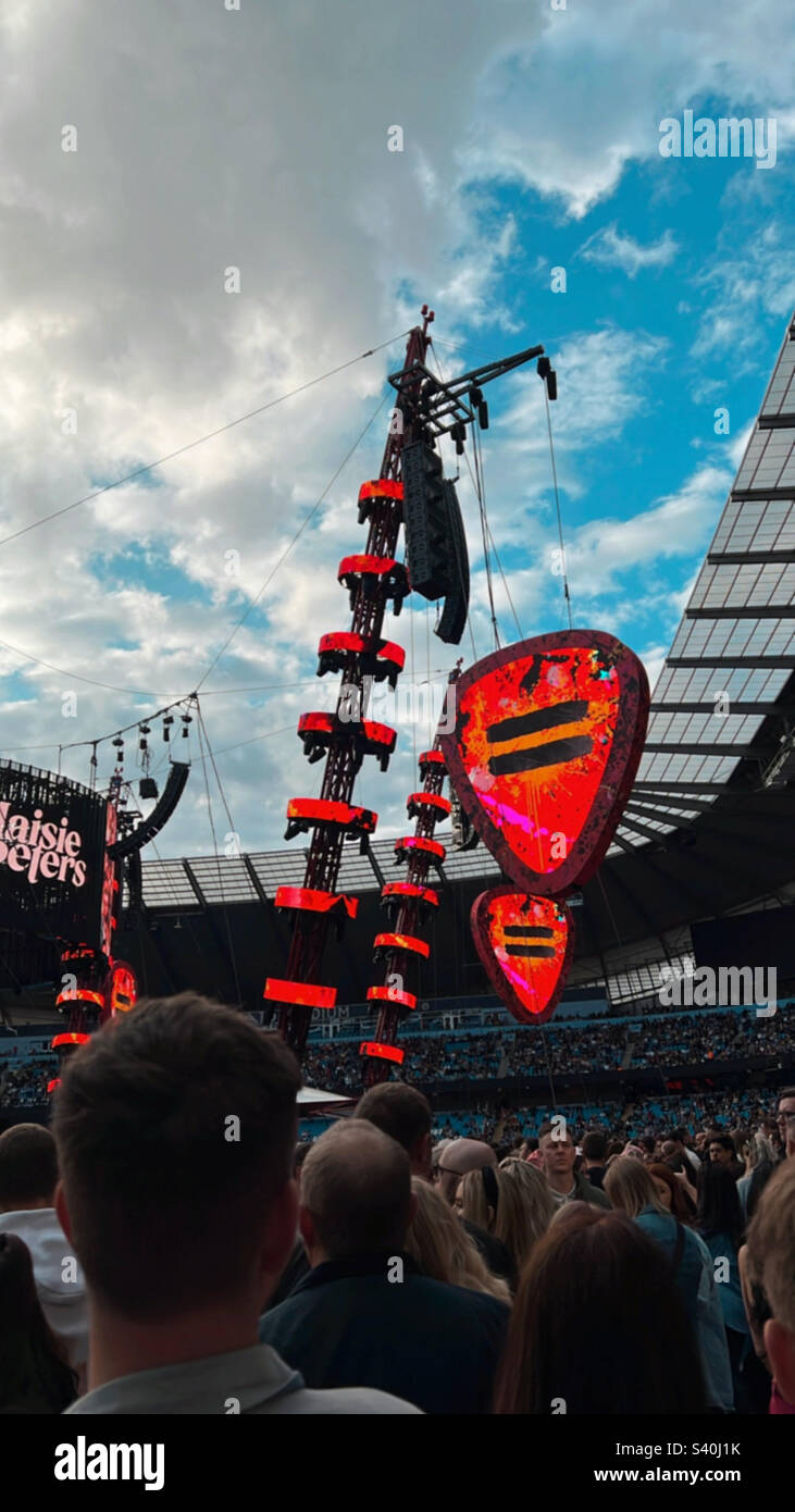 Ed Sheeran concert at Etihad stadium, Manchester Stock Photo Alamy