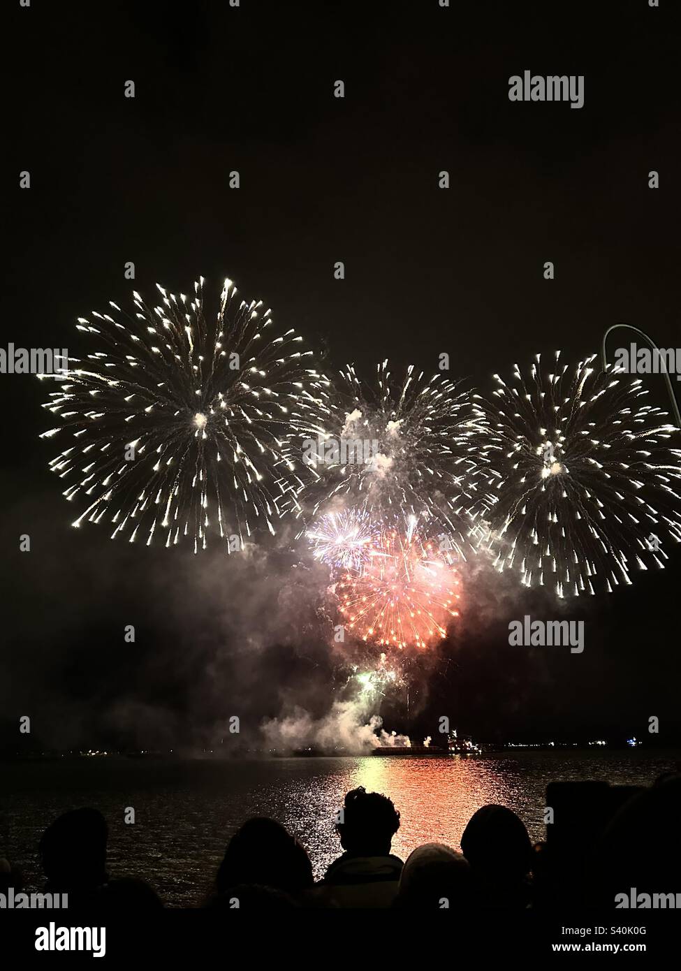 Fireworks for new year in Toronto Stock Photo Alamy