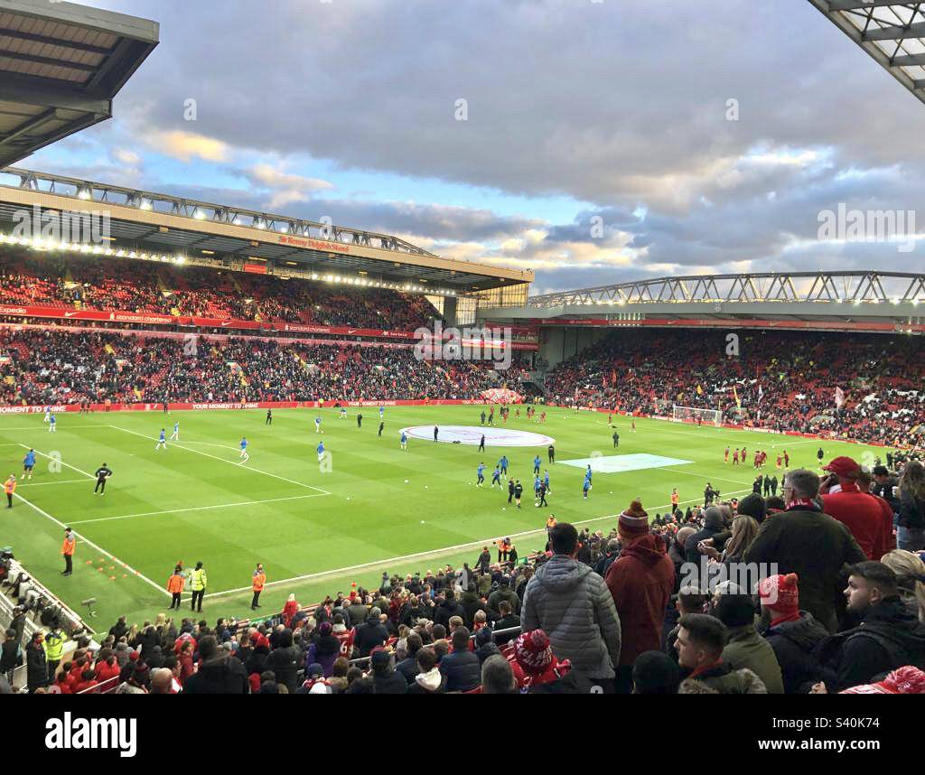Liverpool Football club Anfield stadium Stock Photo