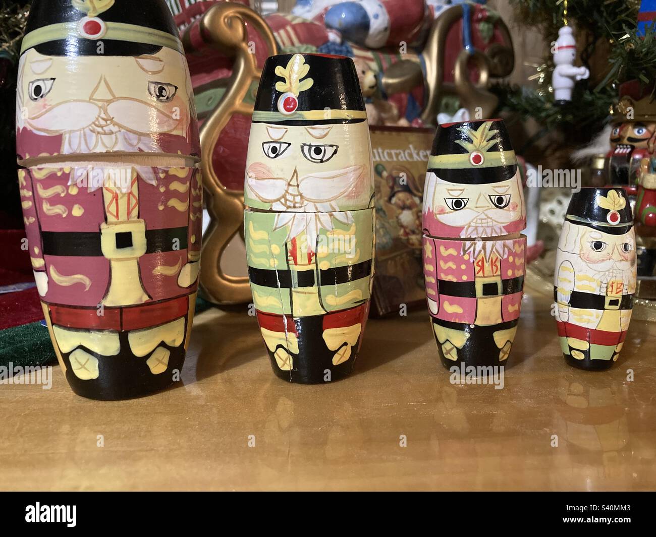 Nutcracker Russian dolls Stock Photo Alamy