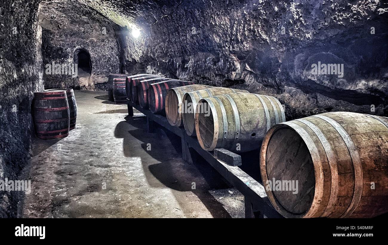 Old wine cellar Stock Photo Alamy