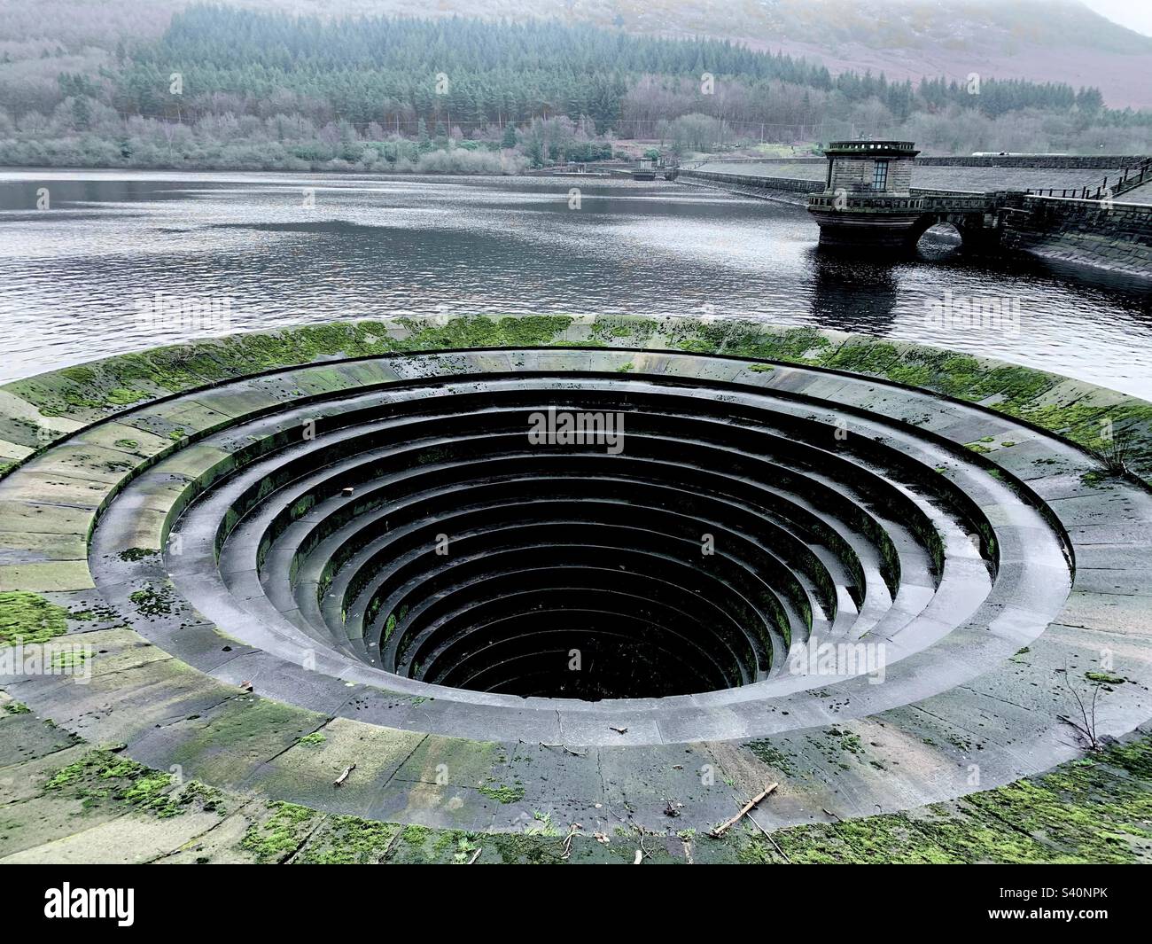 Dam storm drain Stock Photo Alamy