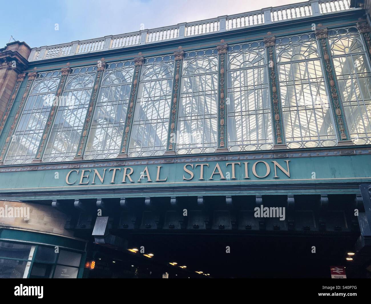Glasgow Central Station Stock Photo Alamy