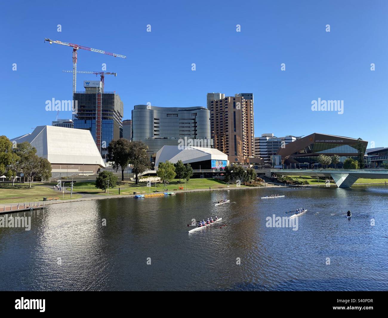Adelaide city skyline - Smartphone Captured Stock Image Adelaide city skyline - Smartphone Captured Stock Image