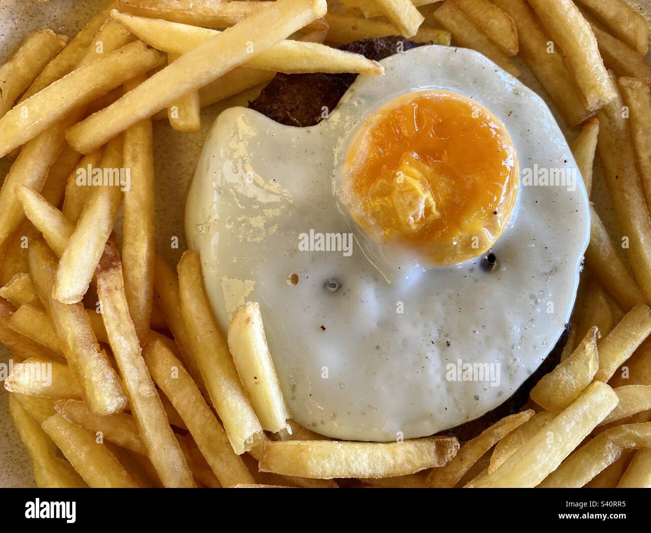 Egg and chips Stock Photo Alamy