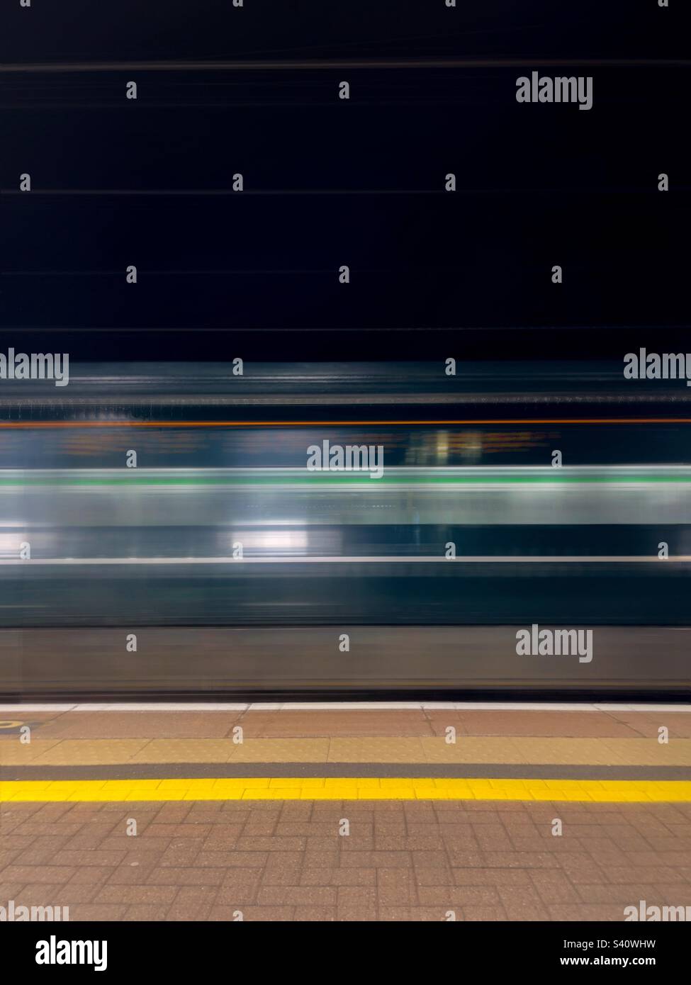 Fast Train. Bristol - Smartphone Captured Stock Image