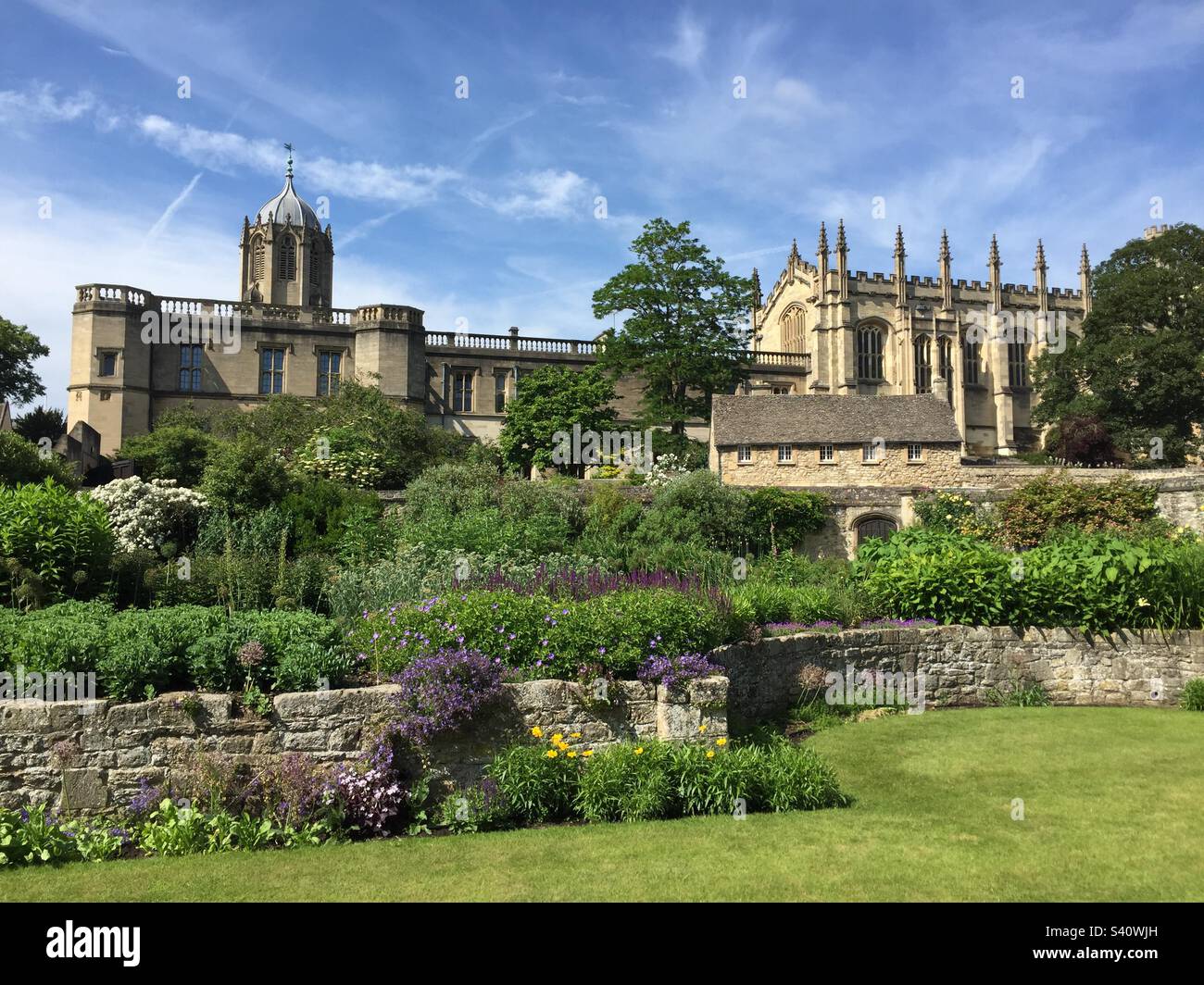 Christ Church College in Oxford, Christ Church Cathedral, Christ Church Meadow, June 2018 Image 2. - Smartphone Captured Stock Image