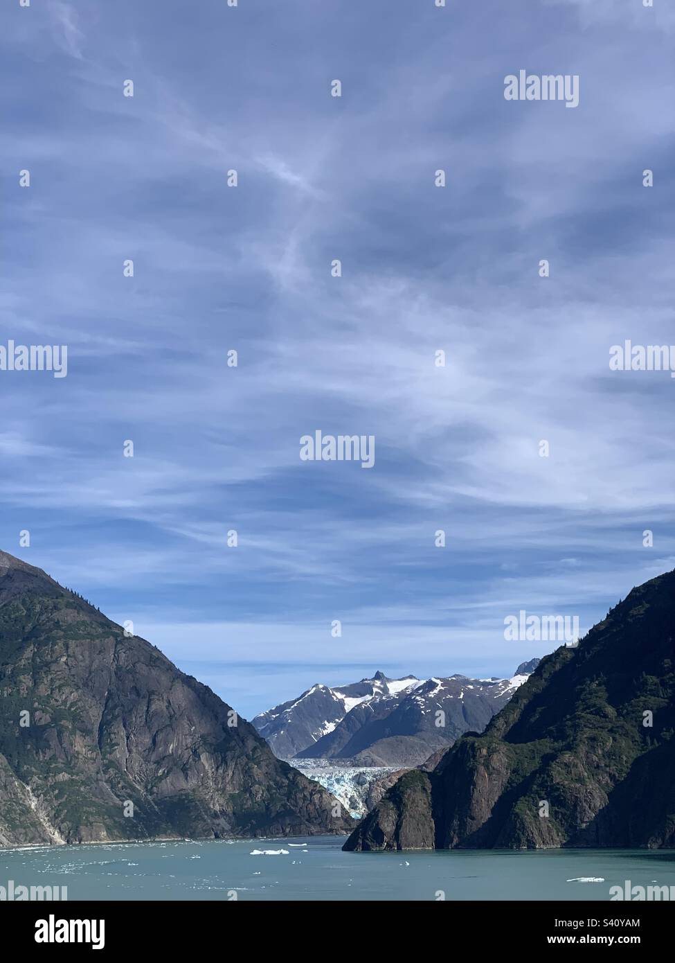 Tracy Arm Fjord, Alaska, United States - Smartphone Captured Stock Image