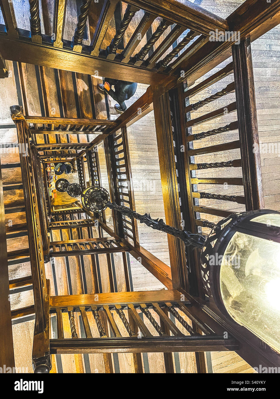 Liberty’s staircase, London - Smartphone Captured Stock Image