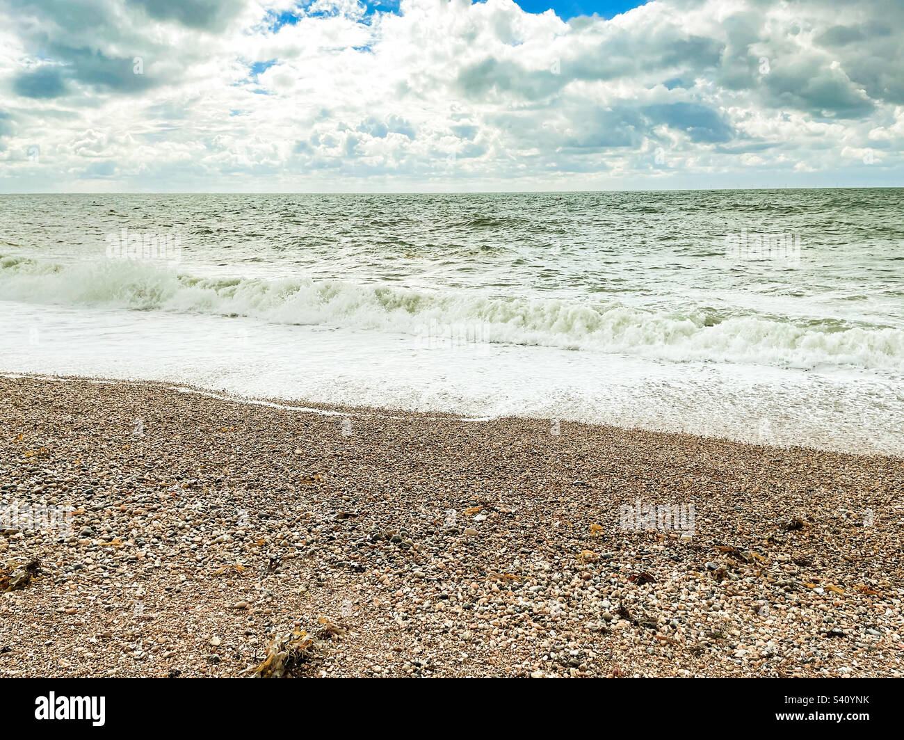 Hove beach, Sussex - Smartphone Captured Stock Image