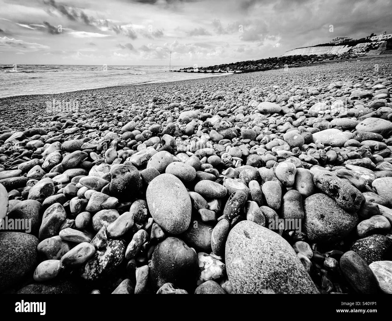 Rottingdean beach, Sussex - Smartphone Captured Stock Image