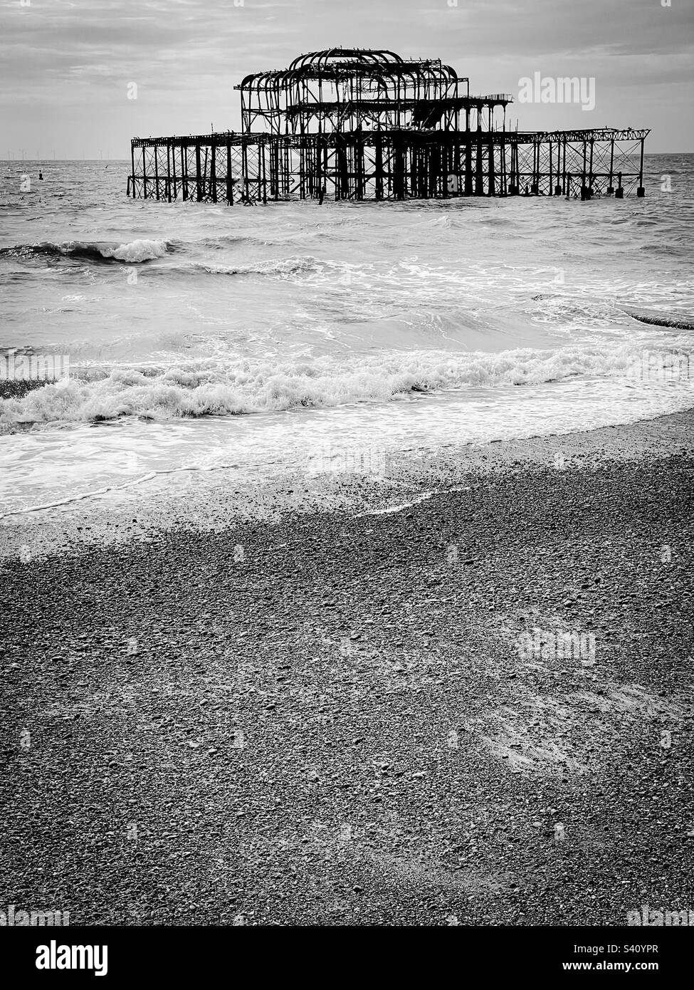 West pier, Brighton - Smartphone Captured Stock Image