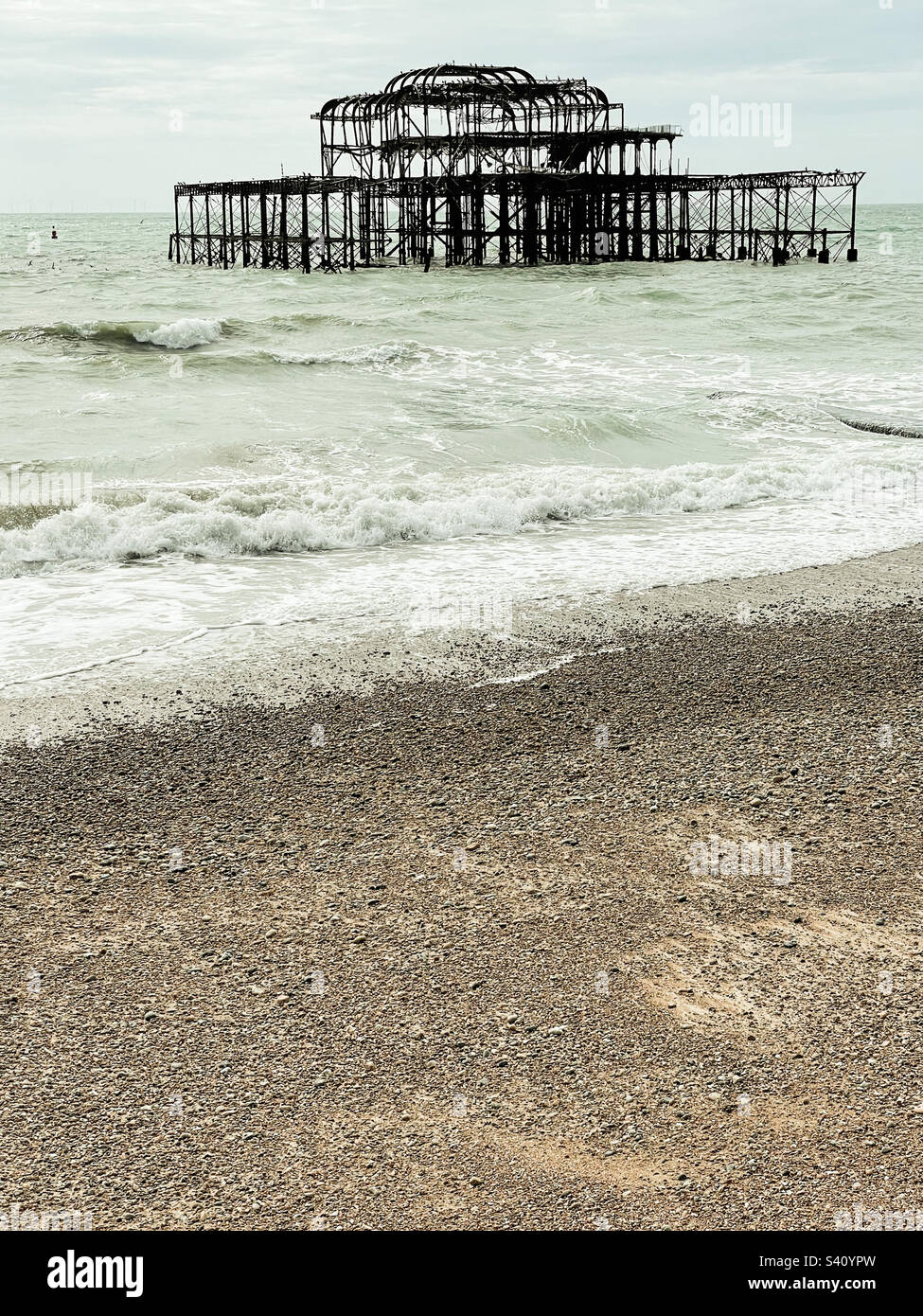 West pier, Brighton - Smartphone Captured Stock Image