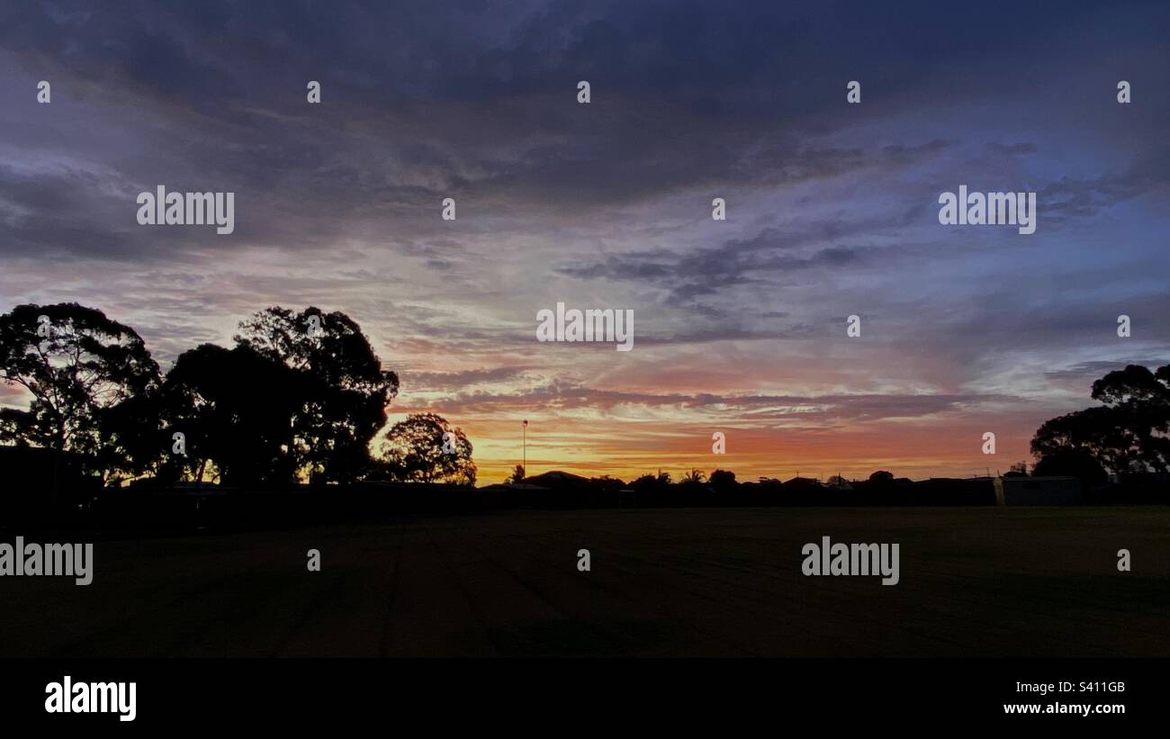 Colourful sunset with Firesky - Smartphone Captured Stock Image