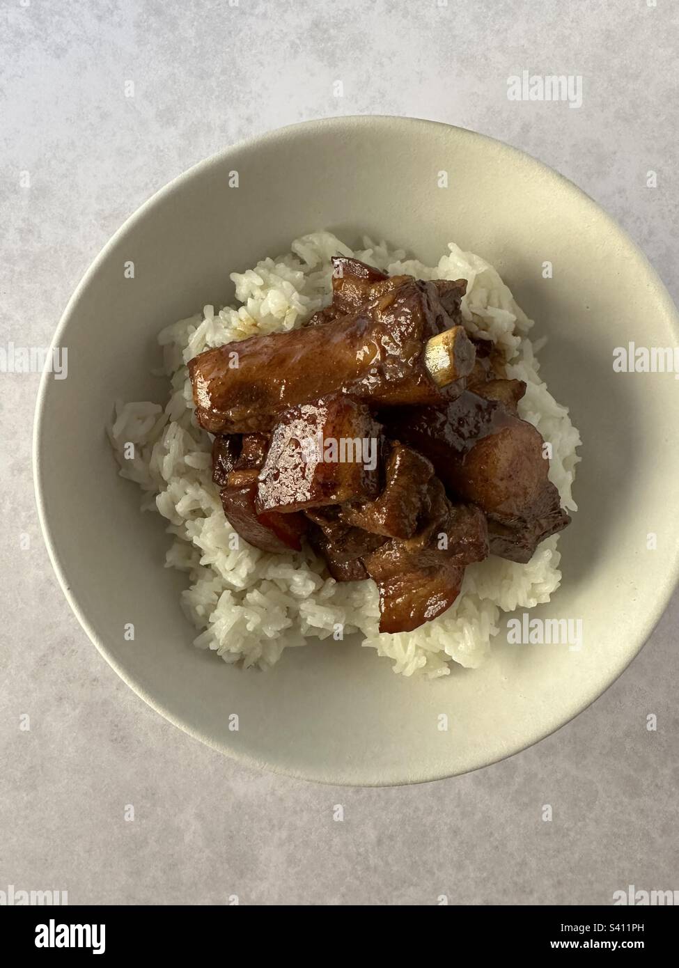 Pork belly caramelized with chinese five spices Stock Photo Alamy
