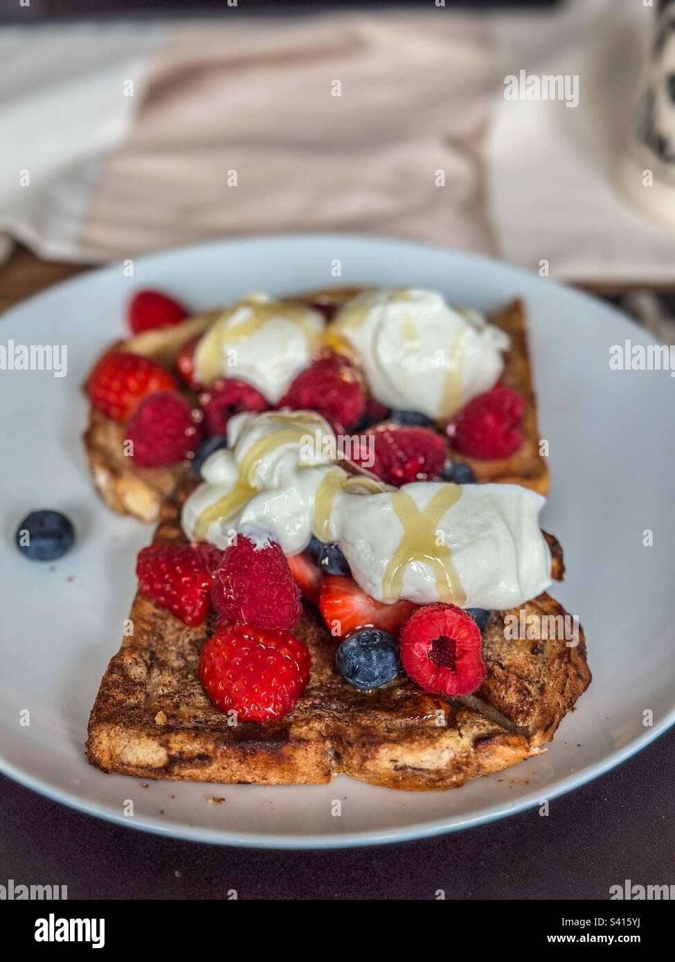 French toast - Smartphone Captured Stock Image