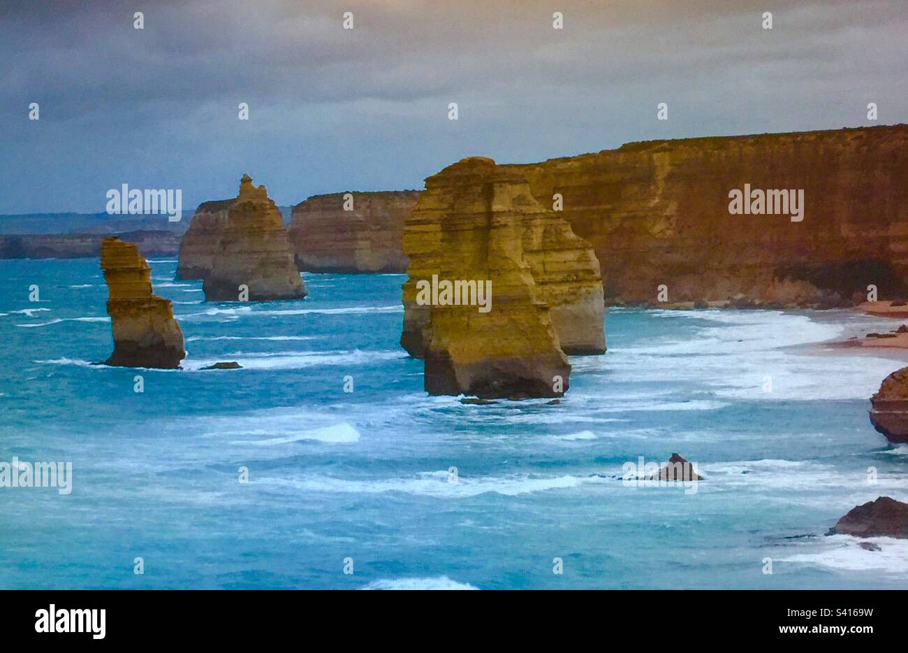 Visit Australia,Twelve apostles,Great Ocean Road, Great Australian Bight, Indian Ocean,Twelve apostles National Park, Australia - Smartphone Captured Stock Image
