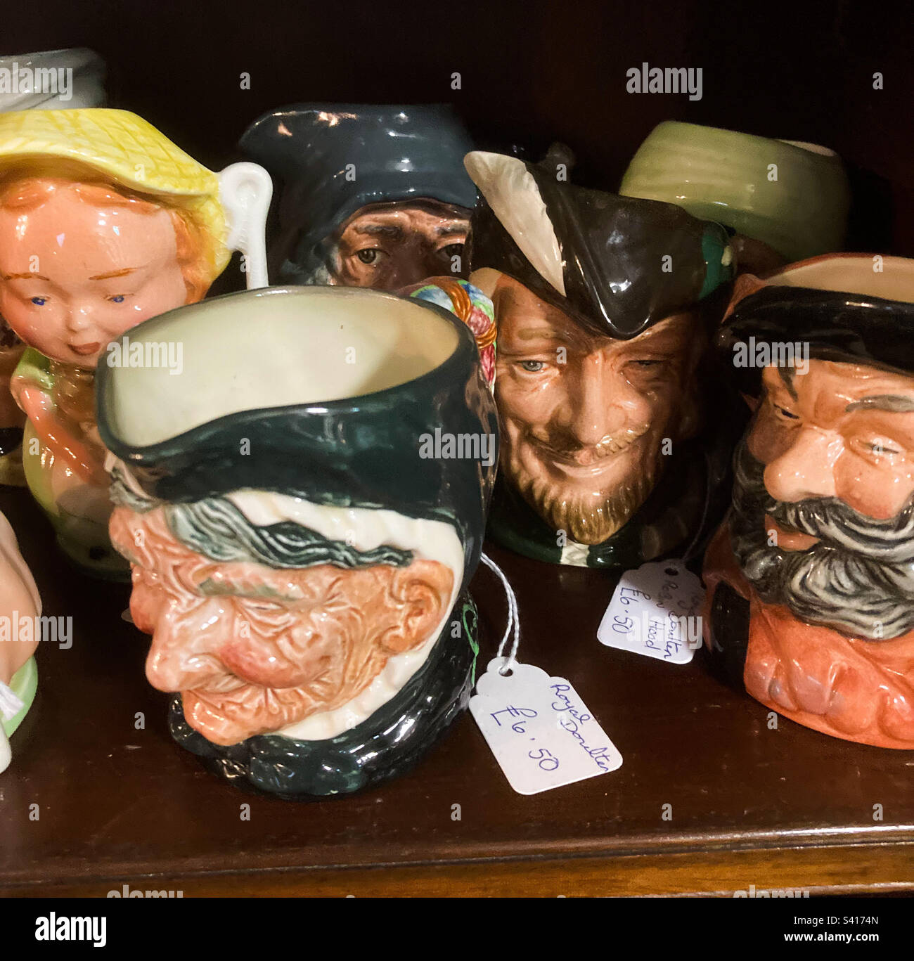 Royal Doulton antique mug collection Stock Photo - Alamy