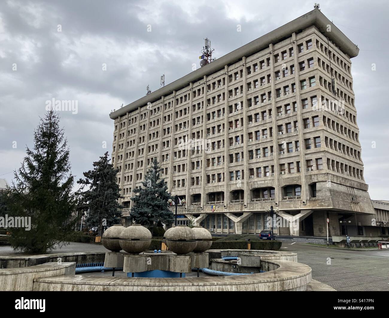 Ploiesti city hall Stock Photo
