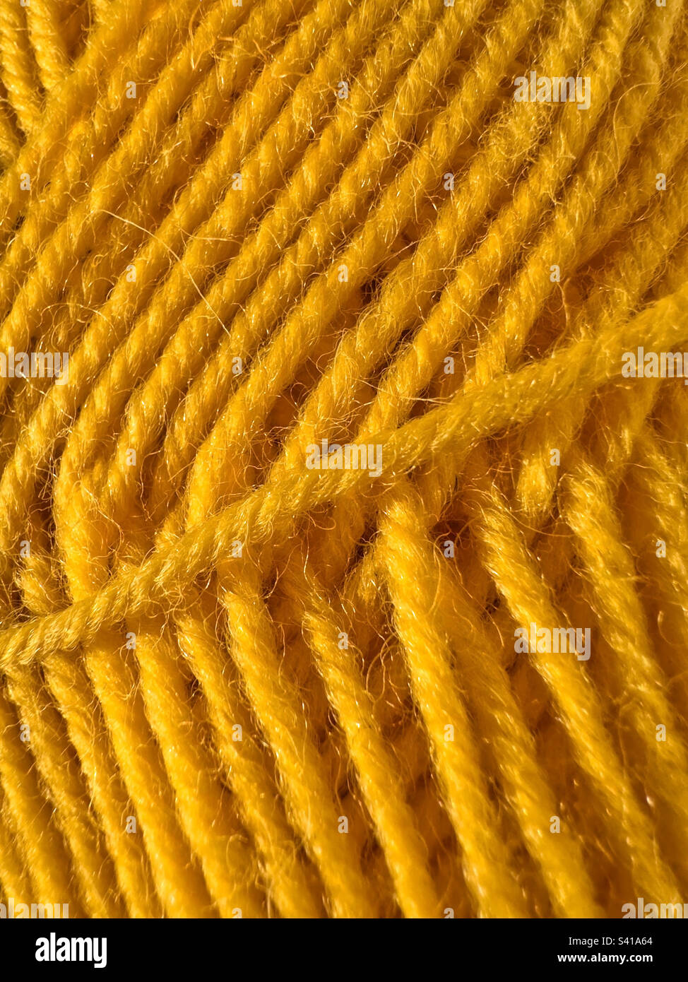 Yellow wool - Smartphone Captured Stock Image