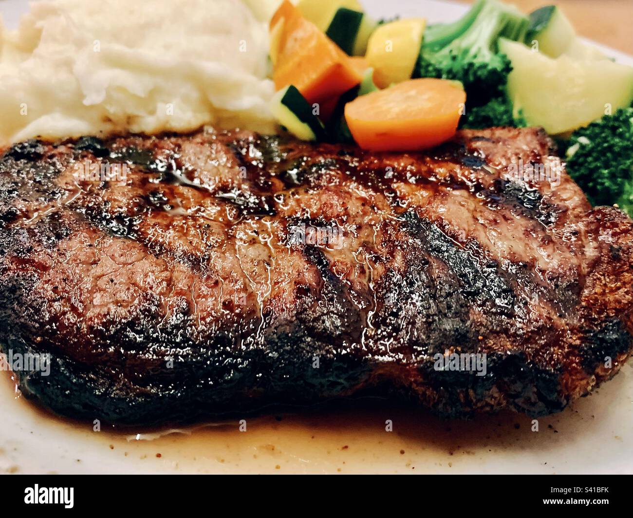 The New York Steak dish Stock Photo Alamy