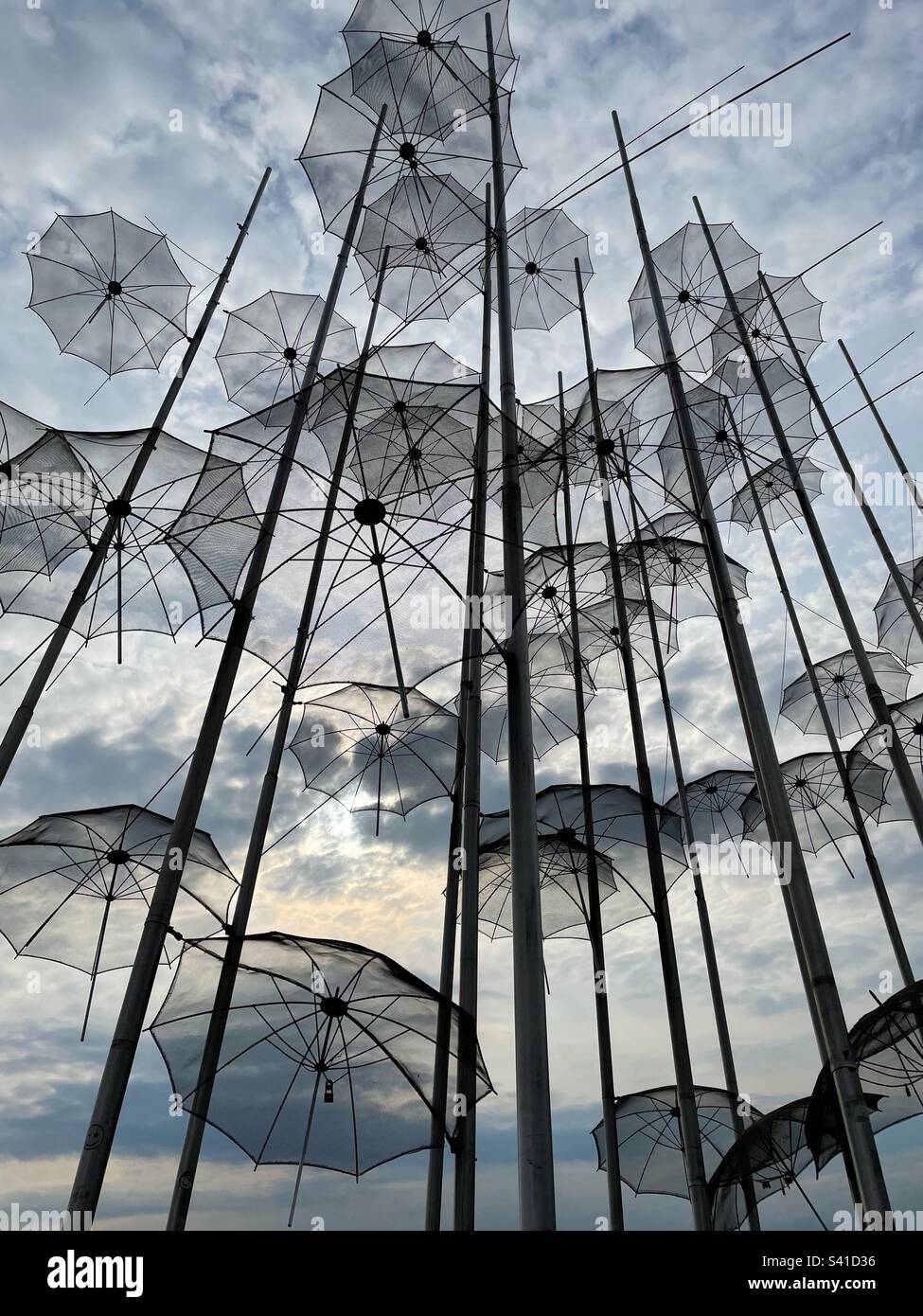 The Umbrellas by Zongolopoulos in Thessaloniki Stock Photo - Alamy