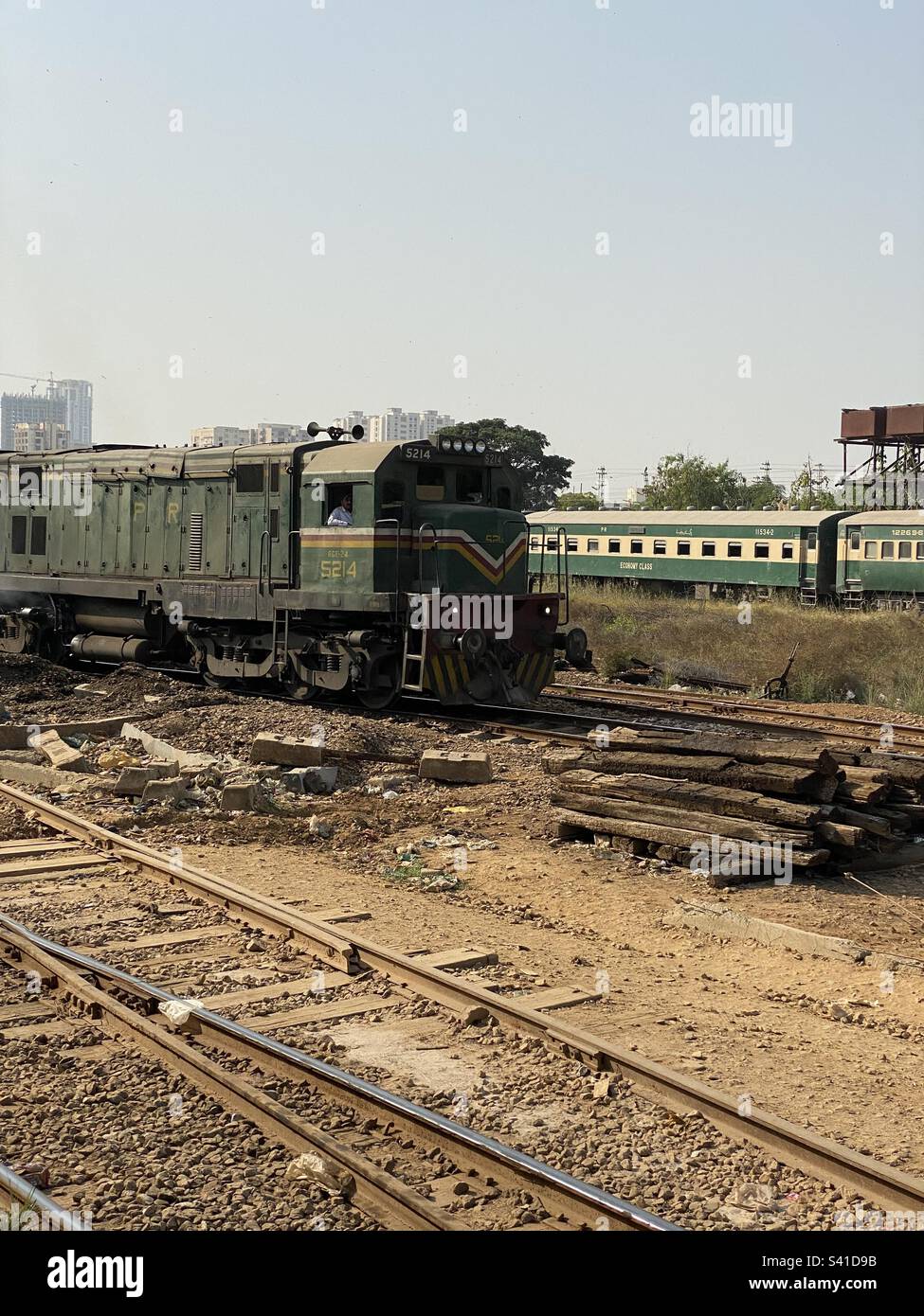 Old rail tracks in Pakistan Stock Photo Alamy