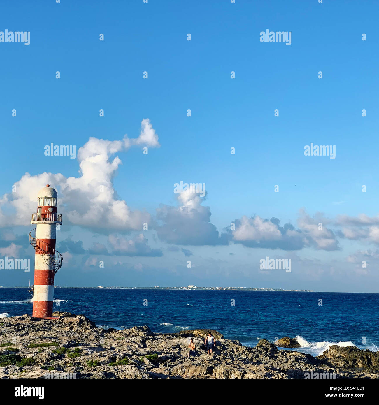 December, 2022, Punta Cancun, Hotel Zone, Cancun, Quintana Roo, Mexico - Smartphone Captured Stock Image