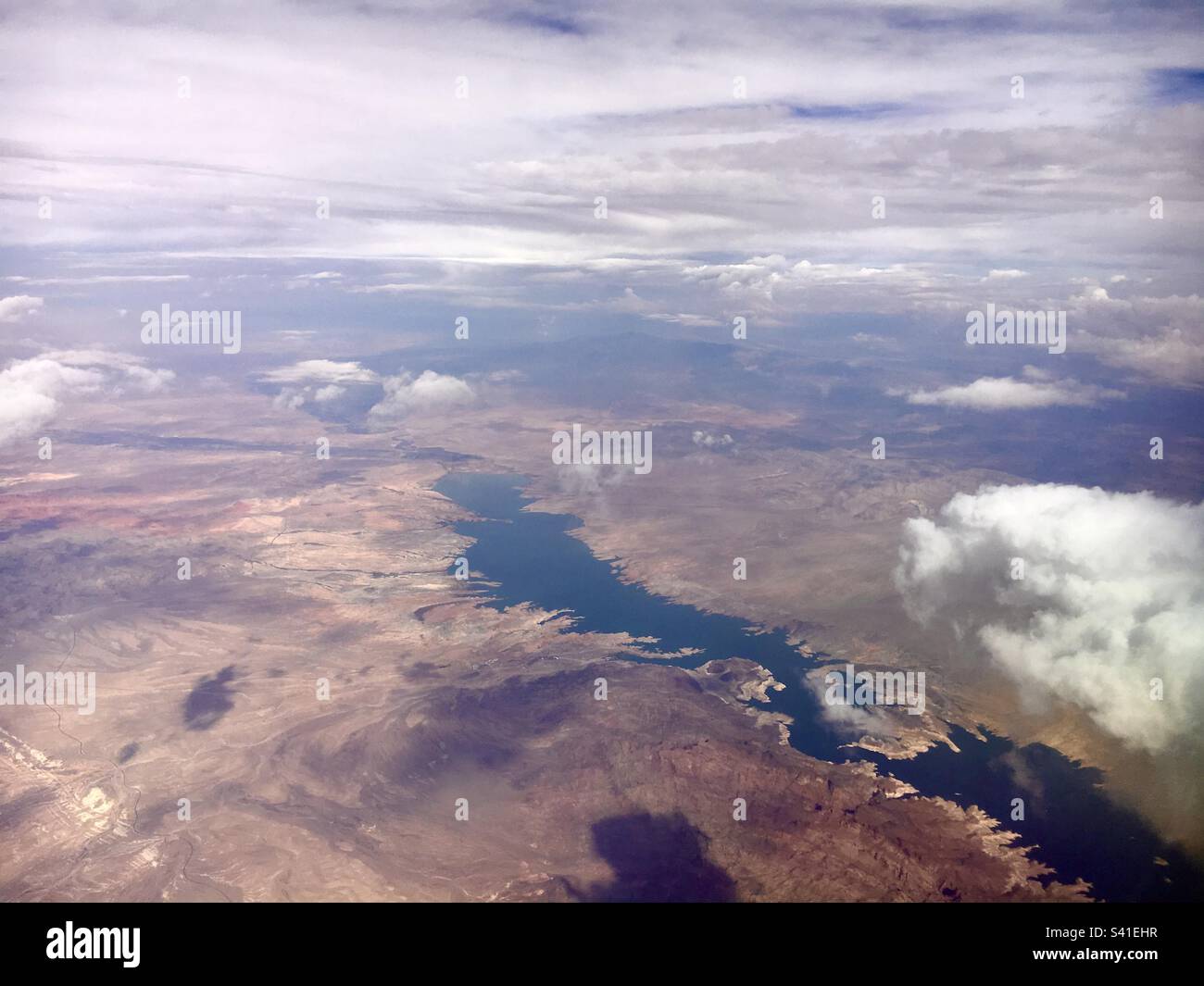 Aerial view of Southwestern USA - Smartphone Captured Stock Image