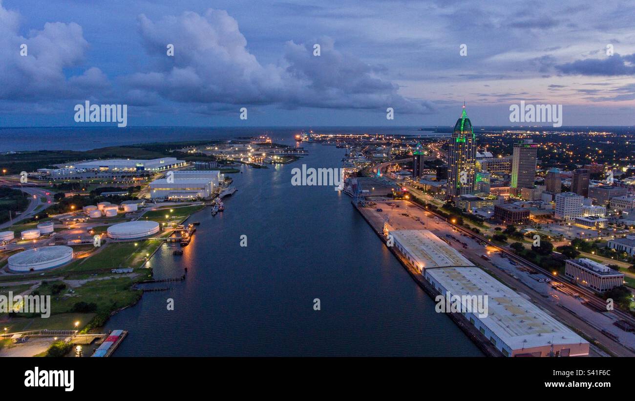 Mobile, Alabama - Smartphone Captured Stock Image