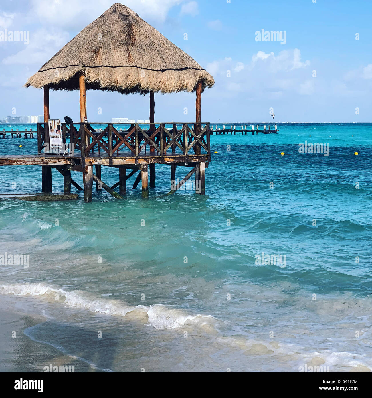 Punta Cancun, Hotel Zone, Cancun, Quintana Roo, Mexico - Smartphone Captured Stock Image