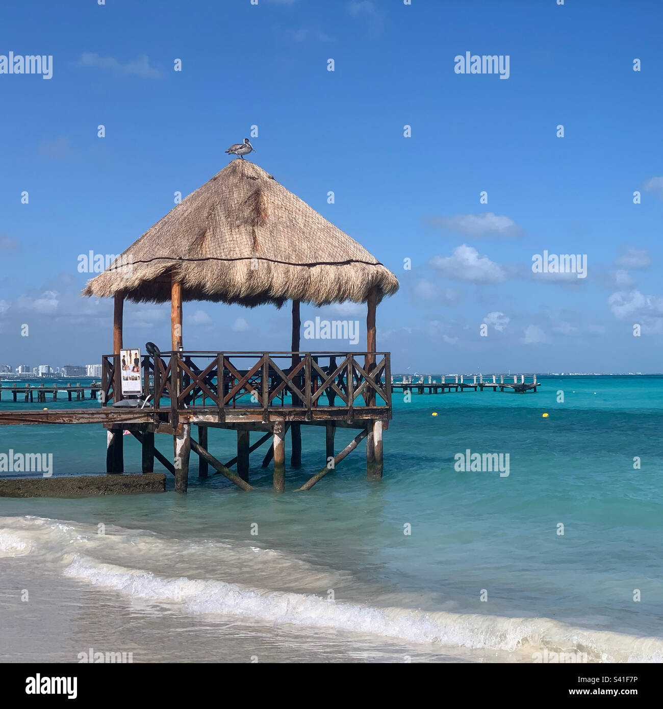 Punta Cancun, Hotel Zone, Cancun, Quintana Roo, Mexico - Smartphone Captured Stock Image