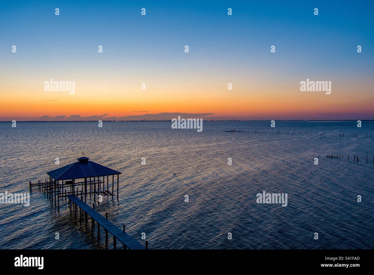 Alabama gulf coast sunset - Smartphone Captured Stock Image